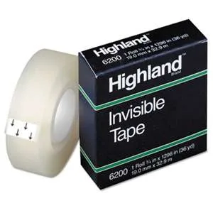 Tape Invisible 3/4" X 1296"