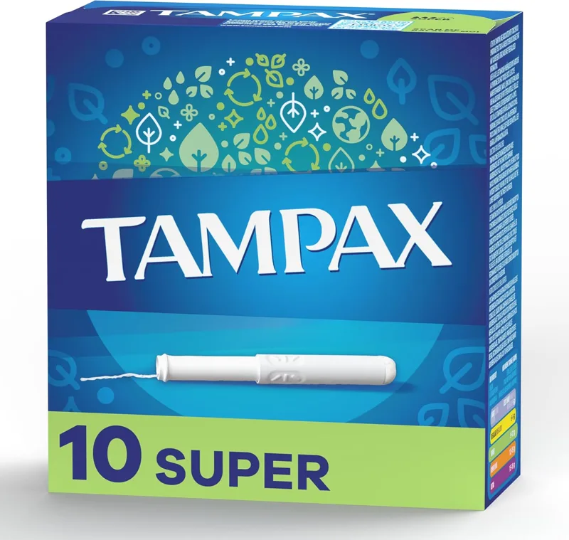 TAMPAX TAMPONS SUPER 10 CT
