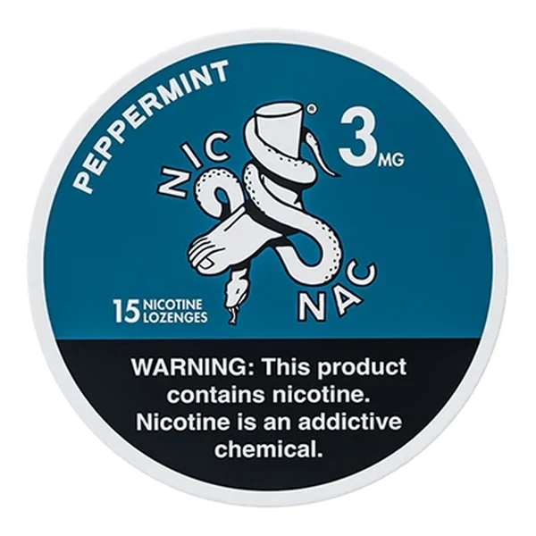 Nic Nac Natural Mints - 15ct Peppermint 3mg