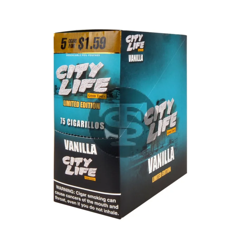 City Life Cigarillos 5 for $1.49 - Vanilla