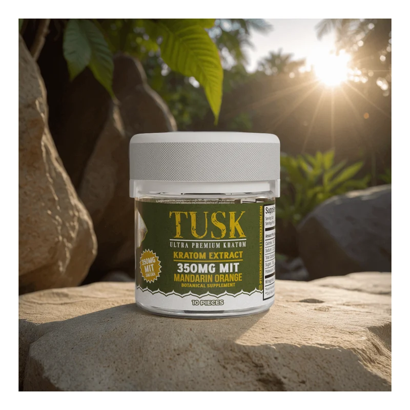 Tusk Kratom Tusk Gummies 350mg — Mandarin Orange