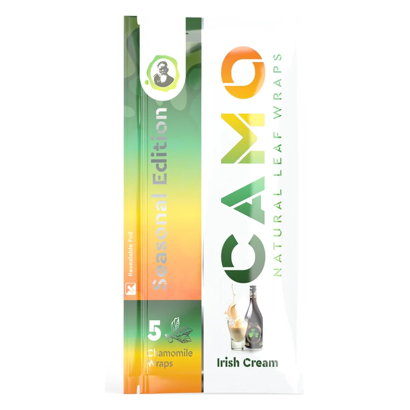 Camo Natural Leaf Wraps Camo Seasonal Edition Wraps · 25 ct — Irish Cream