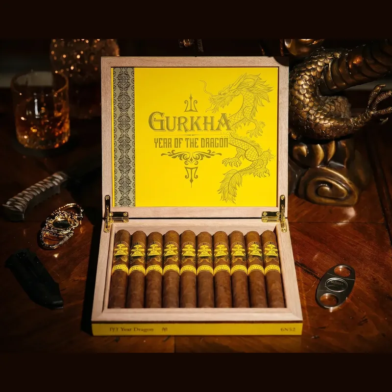 Gurkha - Year of the Dragon By Oscar Valladares 10 Cigars
