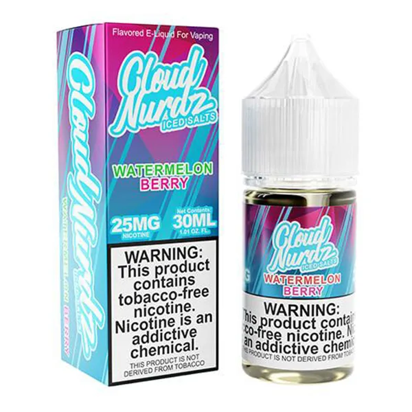 Cloud Nurdz 30ml - Watermelon Berry ICED 50mg
