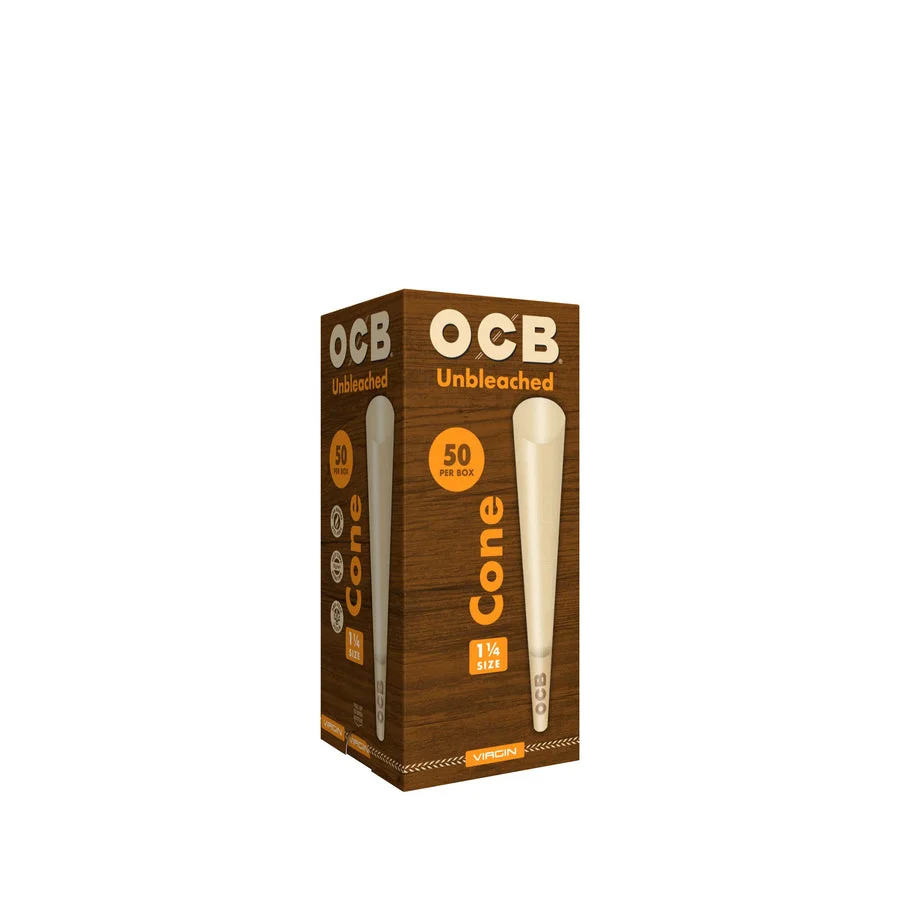 OCB - Unbleached Cone 1 1/4 50ct