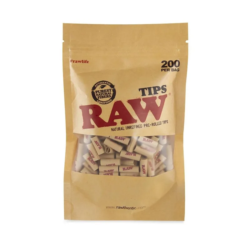 Raw - Tips Pre-Rolled 200ct