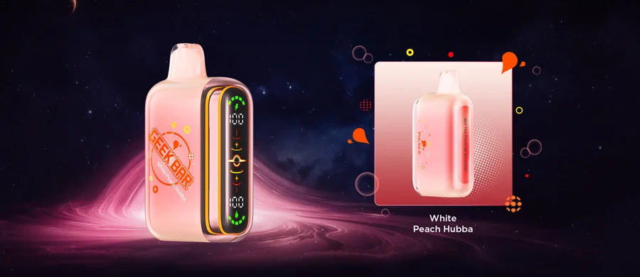 Geek Bar Pulse 2 - White Peach HUBBA 25K