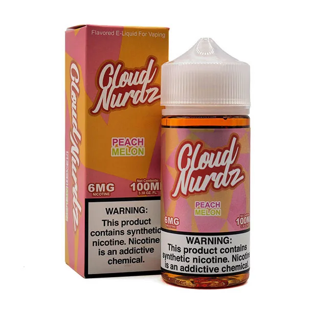 Cloud Nurdz 100mL - Peach Melon 6mg