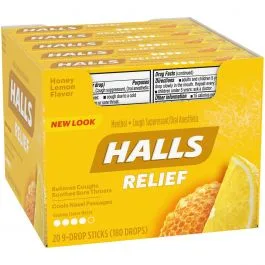 Halls - Honey & Lemon - 20ct