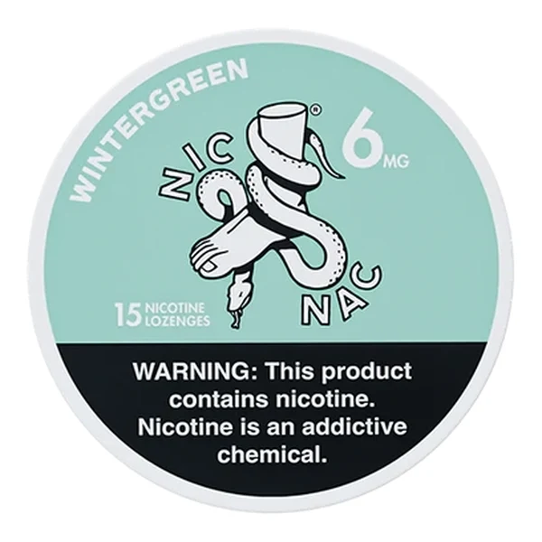Nic Nac Natural Mints - 15ct Wintergreen 6mg