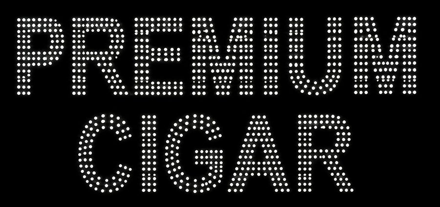 Premium Cigar LED Sign (White Led)