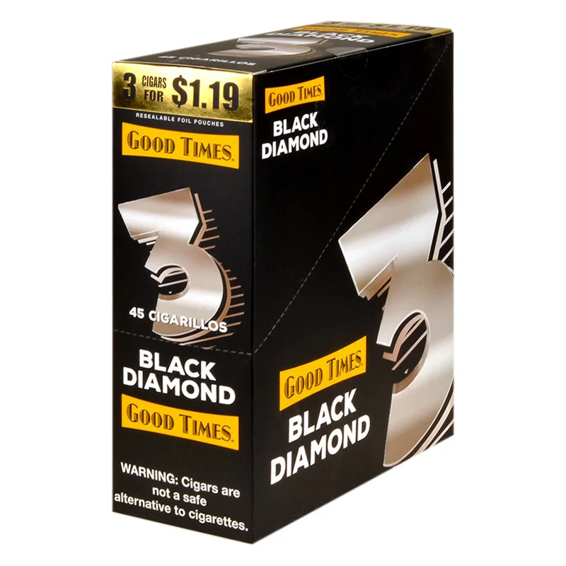 Good Times 45 Cigarillos 3 for $1.19 - Black Diamond