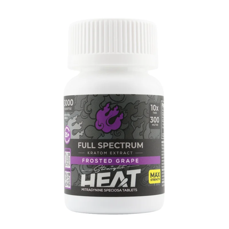 Straight Heat Tablets Straight Heat 300mg Chewable Tablets · 10 ct Bottle — Frosted Grape