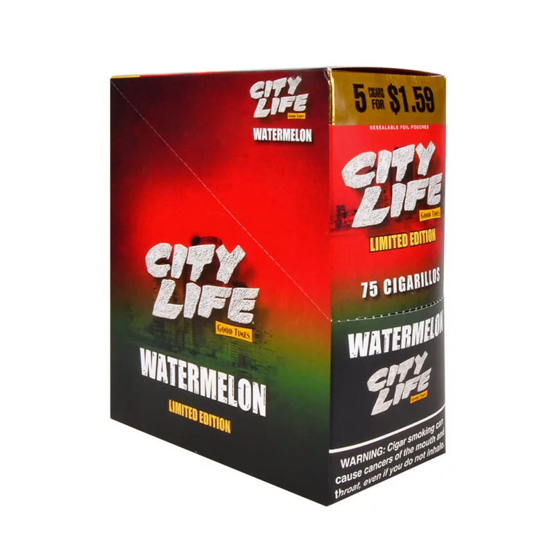 City Life Cigarillos 5 for $1.49 - Watermelon