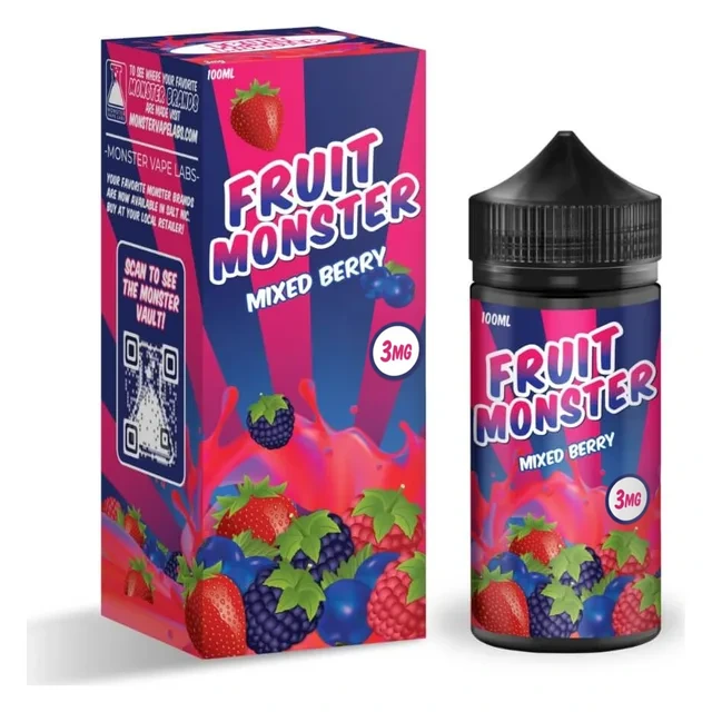Monster Vape Labs 100mL - Fruit Monster Mixed Berry 3mg