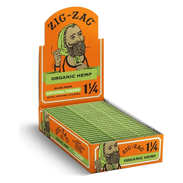 Zig Zag Cigarette Papers - Organic Hemp 1 1/4