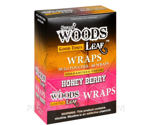 Good Times Sweet Woods Leaf Wrap 30/2ct - Honey Berry