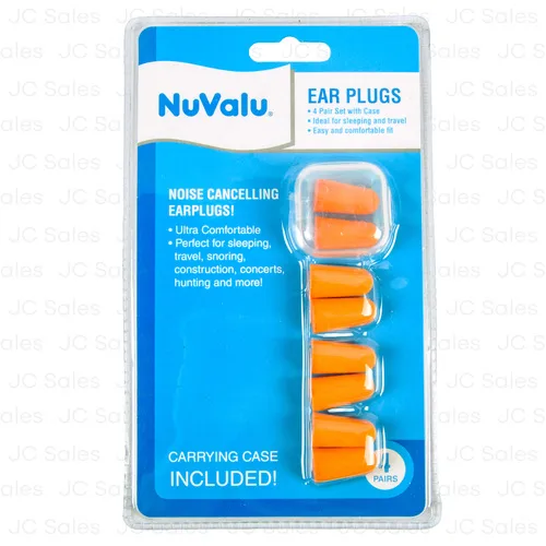 Nuvalu - Ear Plug 4 Pair & 1 Case Set