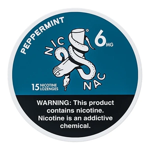 Nic Nac Natural Mints - 15ct Peppermint 6mg