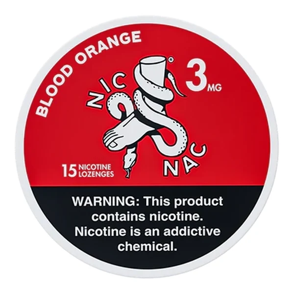 Nic Nac Naturals Nic Nac Lozenges 3mg — Blood Orange
