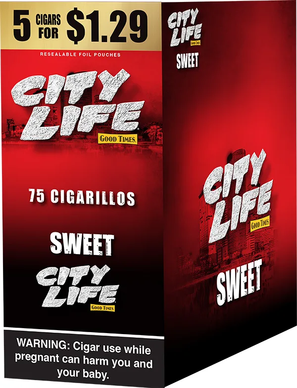 City Life Cigarillos 5 for $1.59 - Sweet