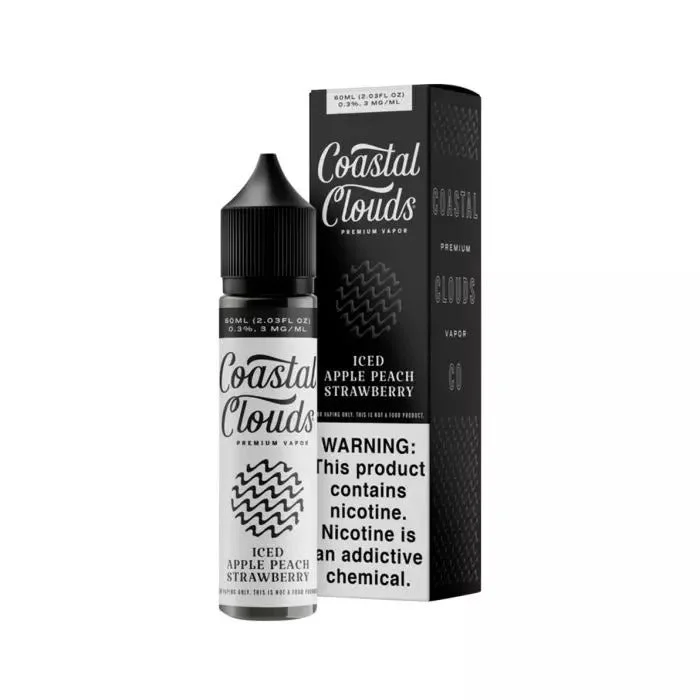 Coastal Clouds 60mL - ICED Apple Peach Strawberry 0mg