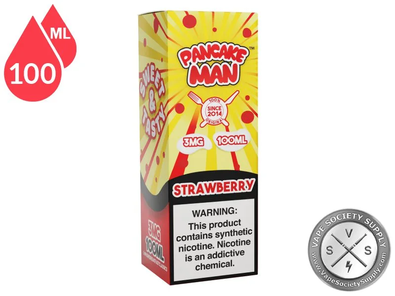 Pancake Man - Strawberry 100ml 6mg