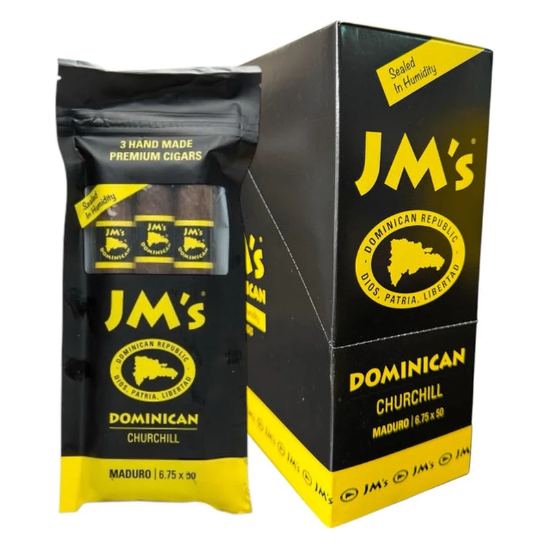 JM'S Dominican - Churchill Maduro 3 Packs