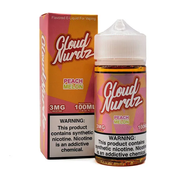 Cloud Nurdz 100mL - Peach Melon 3mg