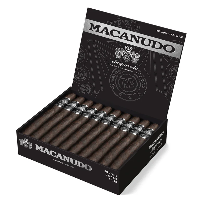 Macanudo Inspirado Black · Box of 20 — Churchill