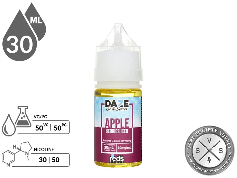 Daze Reds 30mL - Berries ICED 50mg