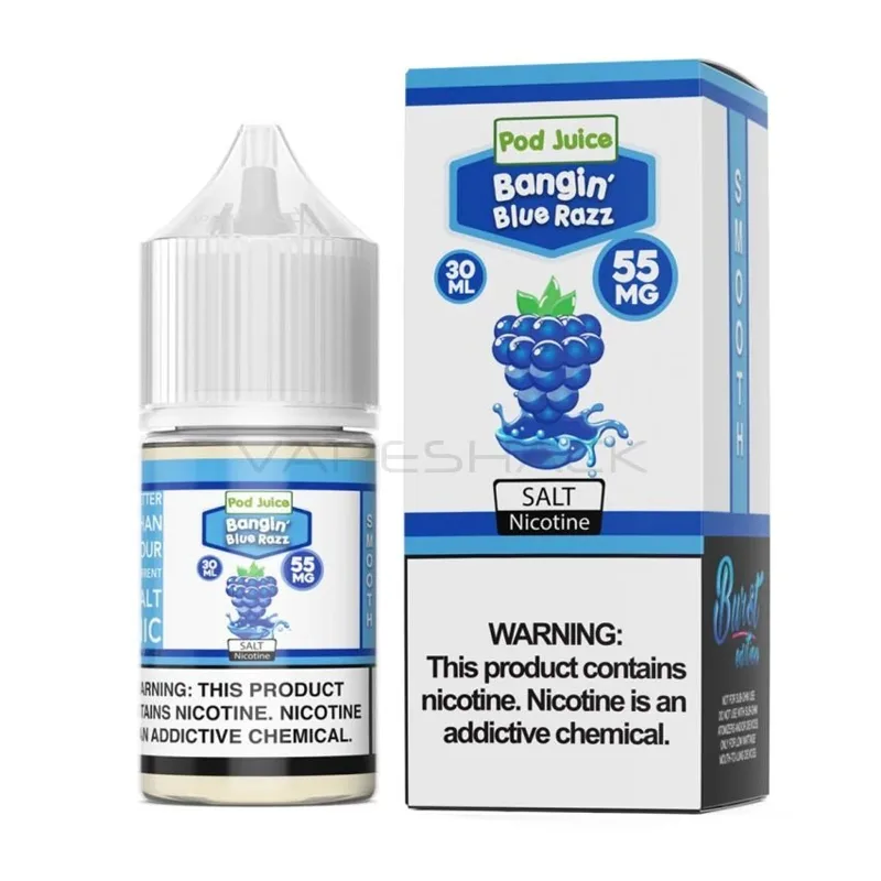 Pod Juice 30mL - Bangin Blue Razz 35mg