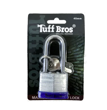 Tuff Bros - Padlock Laminated 40mm Long Shank