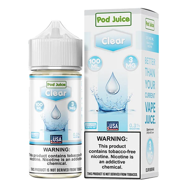 Pod Juice 100mL - Clear 3mg
