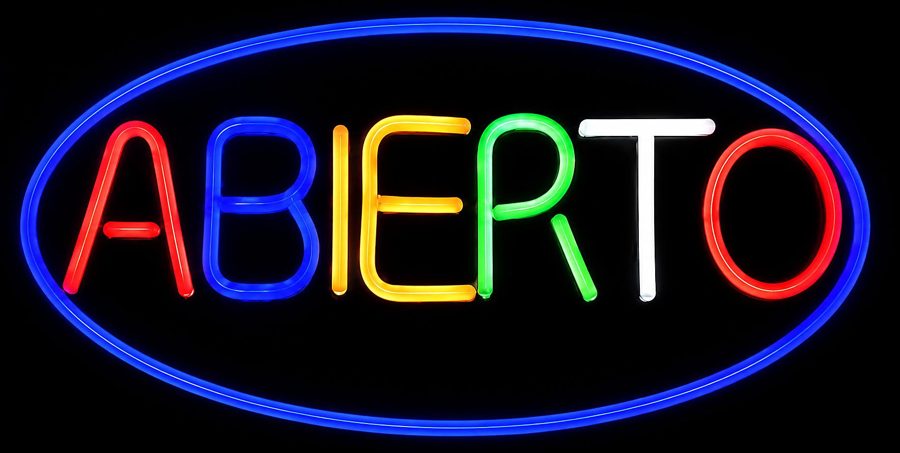 Abierto LED Sign