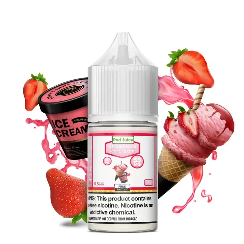 Pod Juice 30mL - Strawberry ICE Cream 55mg