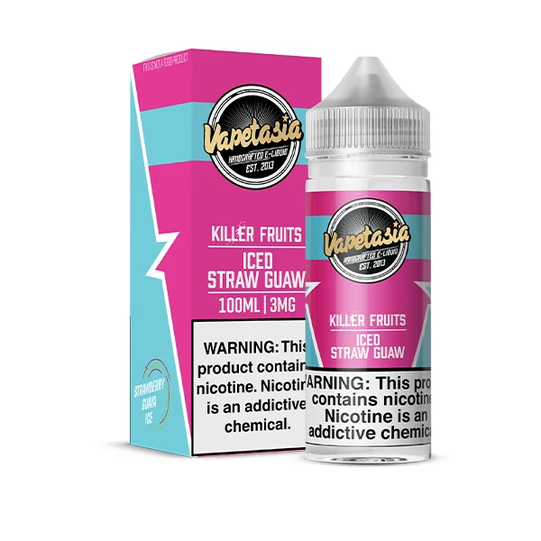 Vapetasia 100ml - Straw Guaw ICED 3mg