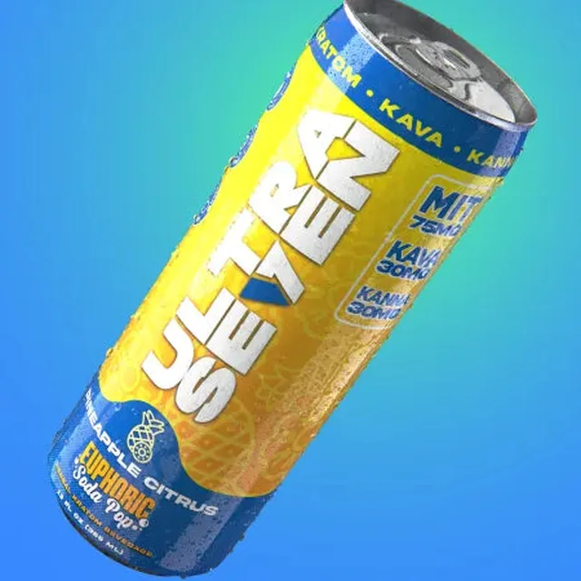 Ultra Seven - Euphoric Soda Pop 12pk - Pineapple Citrus
