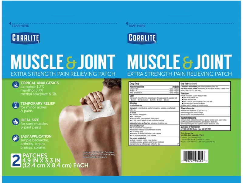 Coralite - Muscle & Joint Pain Relief Patch 2ct