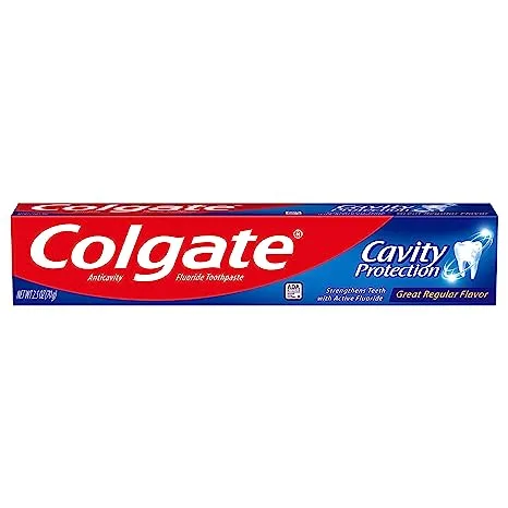 Colgate Toothpaste Regular Flavor Cavity Protection 2.5oz (Single)