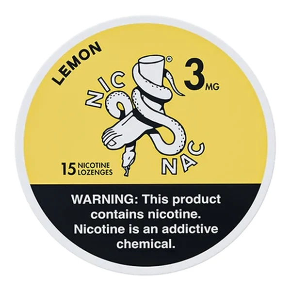 Nic Nac Natural Mints - 15ct Lemon 3mg