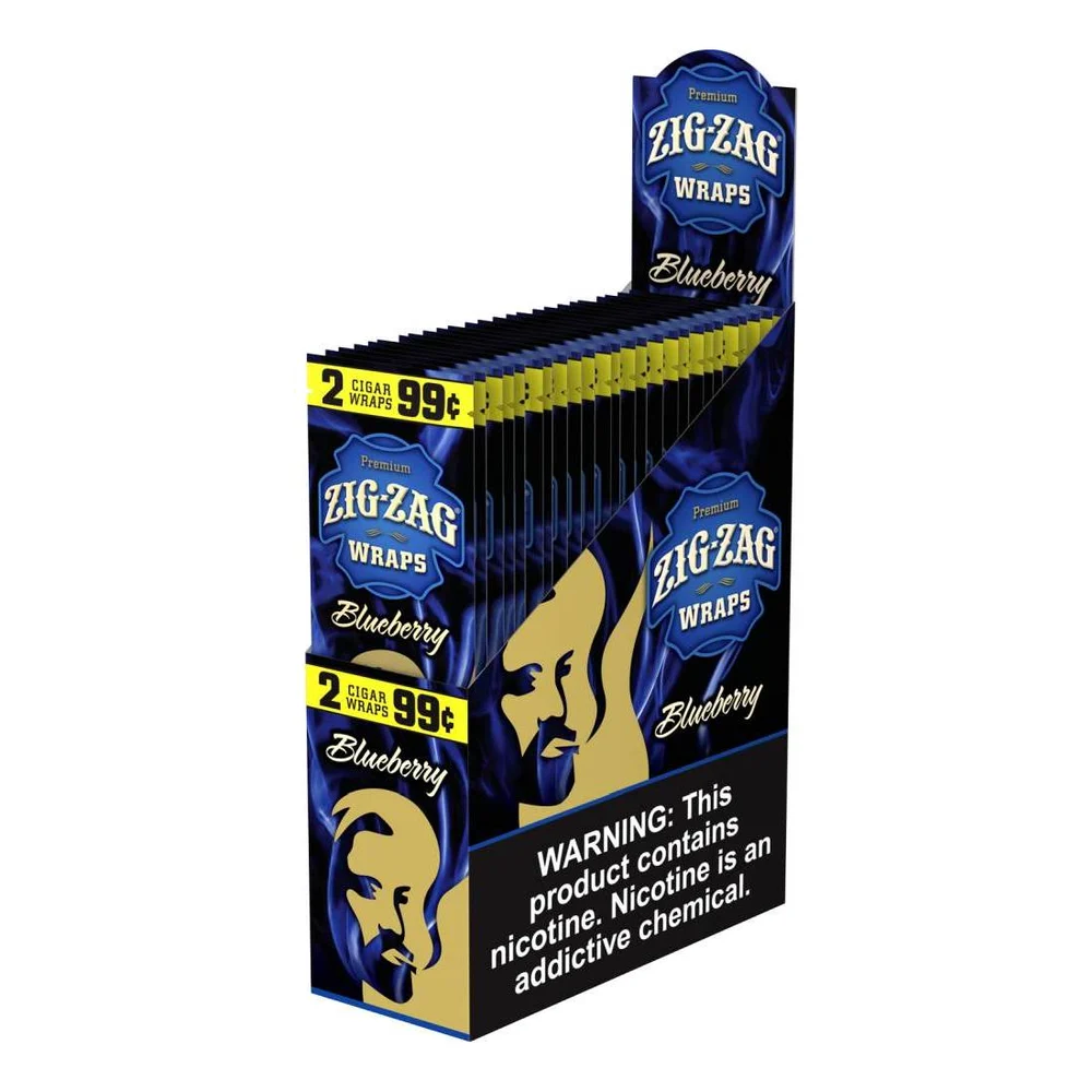 Zig Zag Cigar Wraps - Blueberry