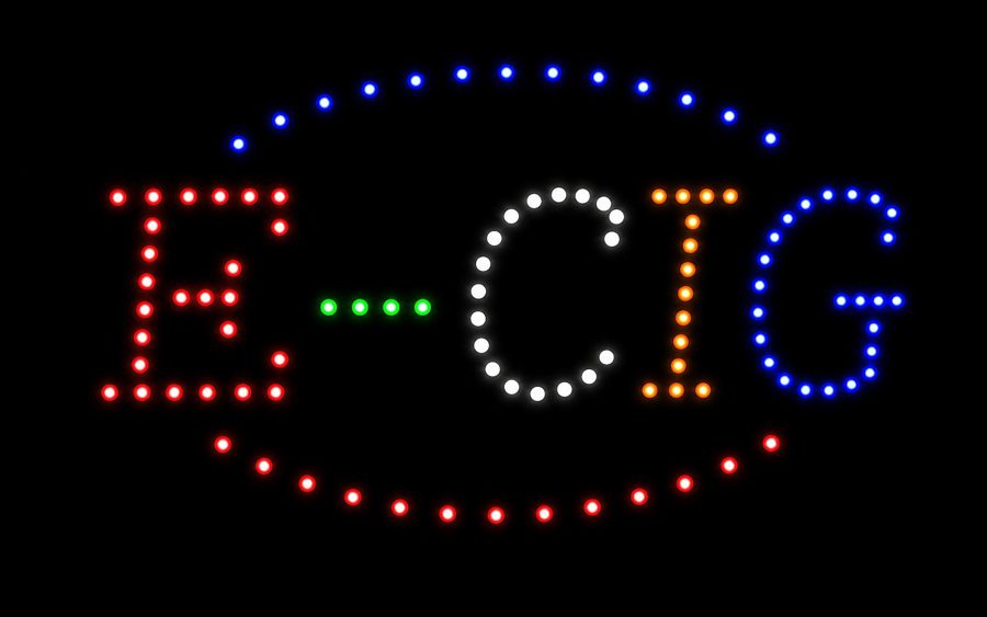 E-Cig LED Sign (Multicolor Led Dot)