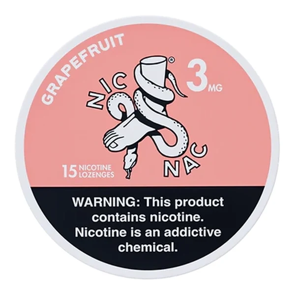 Nic Nac Natural Mints - 15ct Grapefruit 3mg