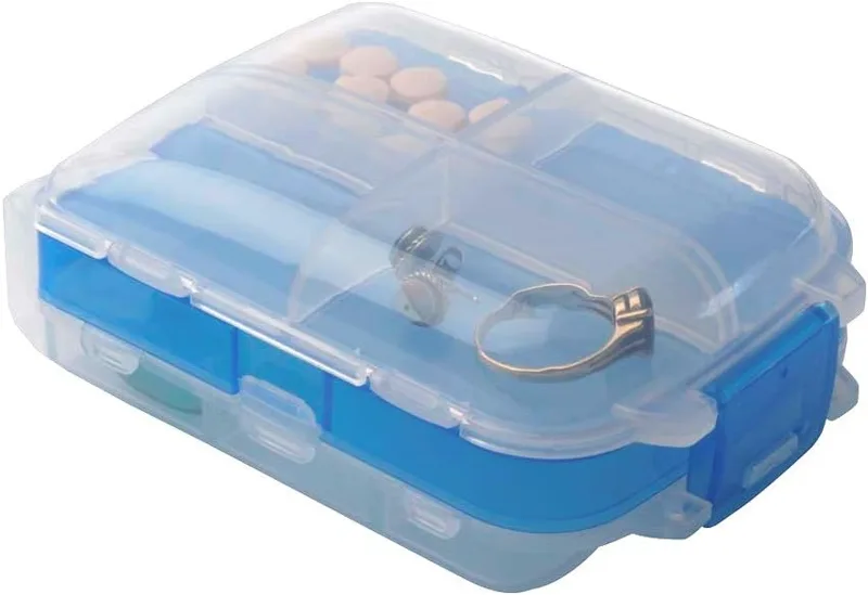 Tri-Fold Pill and Storage Box