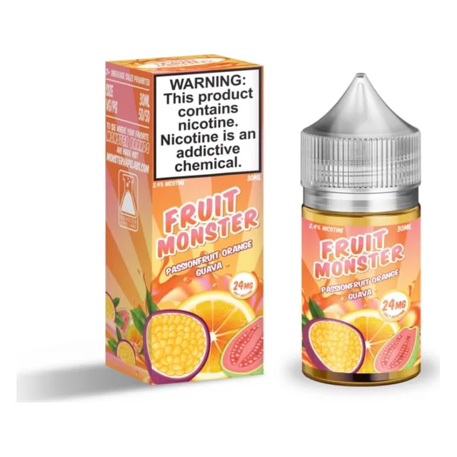 Monster Vape Labs 30mL - Fruit Monster Passionfruit Orange Guava 24mg