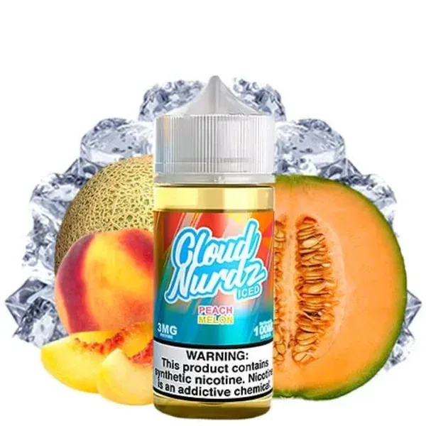 Cloud Nurdz 100mL - Peach Melon ICED 3mg