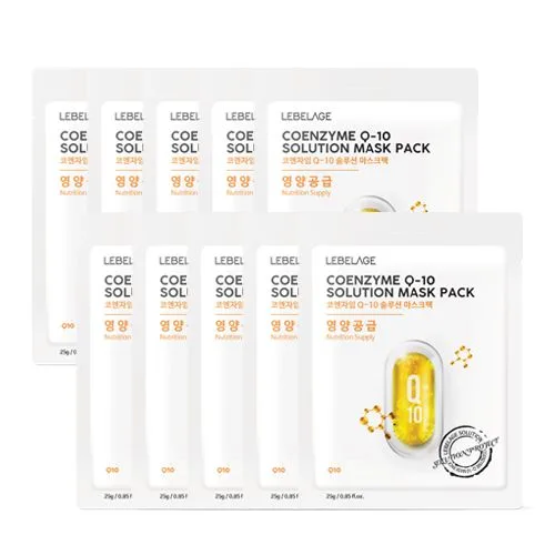 LEBELAGE - Coenzyme Q-10 Solution Mask Pack