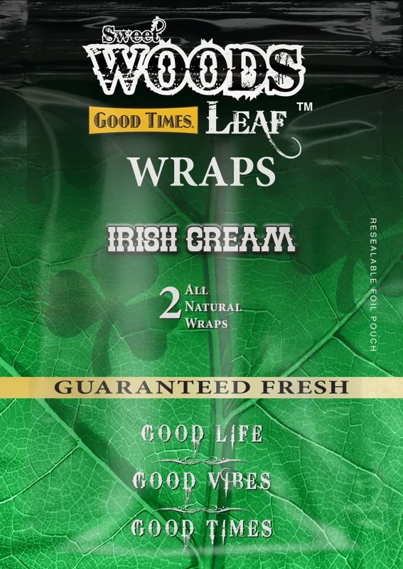 Good Times Sweet Woods Leaf Wrap 30/2ct - Irish Cream