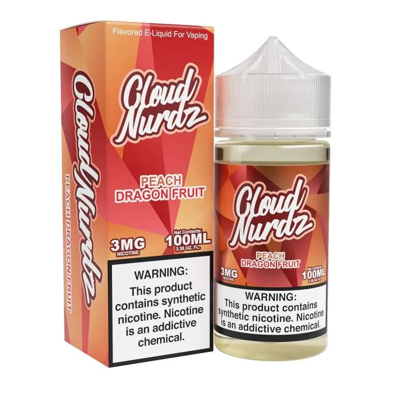 Cloud Nurdz 100mL - Peach Dragon Fruit 6mg